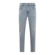 7 For All Mankind Slimmy Studio Blue Jeans Blue, Herr