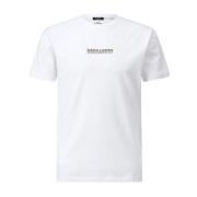 Dsquared2 Logo T-shirt, Klassisk Design, Bekväm Passform White, Herr