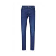 Tramarossa Slim-Fit Dragkedja Jeans 5-Ficka Stil Blue, Herr