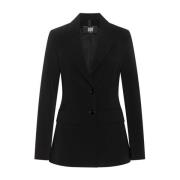 Riani Klassisk Blazer med Axelvaddar Black, Dam