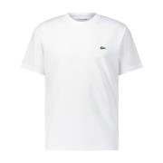 Lacoste Logo T-shirt, mångsidigt och tidlöst design White, Herr