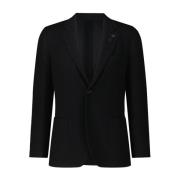 Lardini Klassisk Ullstickad Blazer Black, Herr