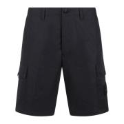 Stone Island Cargo Shorts med Framfickor Black, Herr