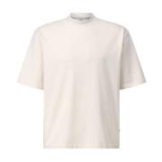 Carlo Colucci Logo Oversize T-shirt Modern Look Beige, Herr