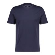 Fedeli Bomull T-shirt, Tillverkad i Italien Blue, Herr