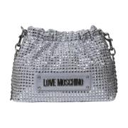 Moschino Silver Syntetisk Dam Crossbody Väska Gray, Dam