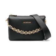 Love Moschino Svart Kedja-handtag Axelväska Black, Dam