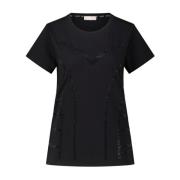 Liu Jo Glittrande Rhinestone T-shirt Black, Dam