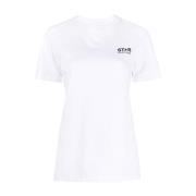 Golden Goose Vit Logotyp Tryck Kortärmad T-shirt White, Dam