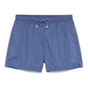 Fedeli Polyester Badshorts med Elastiskt Band Blue, Herr