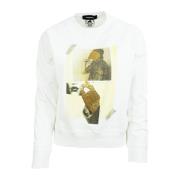 Dsquared2 Vit Sweatshirt White, Dam