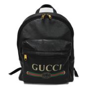 Gucci Vintage Pre-owned Laeder ryggsckar Black, Dam