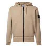 Stone Island Beige Tröjor med Huva och Fickor Beige, Herr