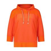 Marc Cain Satininsats Dragsko Blus Orange, Dam