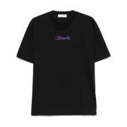 Lanvin Svart Crew Neck T-shirt för Män Black, Herr