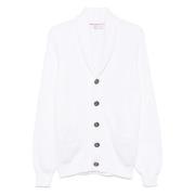 Brunello Cucinelli Vit Cardigan Tröja för Kvinnor White, Herr