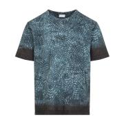 Dries Van Noten Blå T-shirt Herrmode Stil Blue, Herr