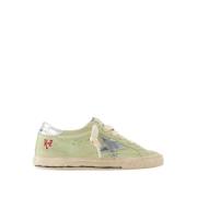 Golden Goose Gröna Lädersneakers - Super Star Green, Dam