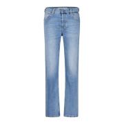 Replay High-Waist Straight Leg Jeans 5-Fickstil Blue, Dam