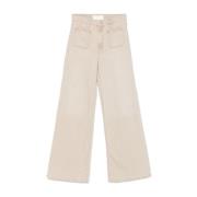 Mother Beige Jeans för Kvinnor Beige, Dam