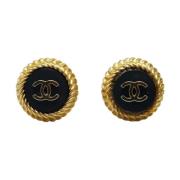 Chanel Vintage Pre-owned Guld chanel-smycken Black, Dam