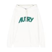 Autry Vit hoodie för en stilren look White, Herr