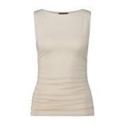 Rag & Bone Rynkad Sidotopp Beige, Dam