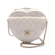 Chanel Vintage Pre-owned Laeder chanel-vskor White, Dam