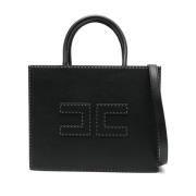 Elisabetta Franchi Svart Shopper Väska för Kvinnor Black, Dam