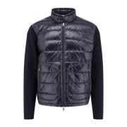 Moncler Ullblandad Dragkedja Jacka Blue, Herr