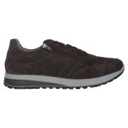 ara Bred passform snörning-zip sneaker - Brun Brown, Herr