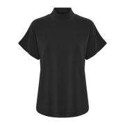 My Essential Wardrobe Svart Krageblus Black, Dam