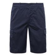 Eleventy Cargo Bermuda Shorts Blå Bomull Blue, Herr