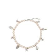 Vivienne Westwood Platina Creamrose Pärlhalsband Gray, Dam