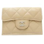 Chanel Vintage Pre-owned Laeder plnbcker Beige, Dam