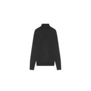 Nn07 Ull Turtleneck Tröja Svart Ribbad Black, Herr