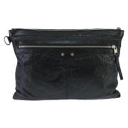 Balenciaga Vintage Pre-owned Laeder kuvertvskor Black, Dam