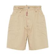 Dsquared2 Bruna Casual Shorts för Män Brown, Herr