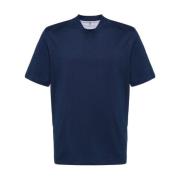 Brunello Cucinelli Blå T-shirts och Polos Blue, Herr