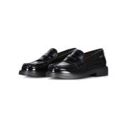 Tod's Blanka Loafers med Houndstooth Mönster Black, Dam