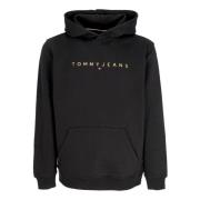 Tommy Hilfiger Guld Hoodie Svart Sweatshirt Black, Herr