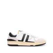 Lanvin Vita Läder Låg-Top Sneakers White, Herr