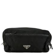 Prada Vintage Pre-owned Tyg kuvertvskor Black, Dam