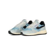 Autry Velour Sneakers med hög sula Blue, Dam