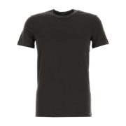 Tom Ford Stretch Bomullsblandning Brun T-shirt Brown, Herr