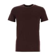 Tom Ford Stretch Bomullsblandning Grape T-shirt Purple, Herr