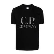 C.p. Company Avslappnad Bomull T-shirt Black, Herr