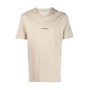 C.p. Company Avslappnad Bomull T-shirt Beige, Herr