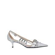 Pinko Silver Platta Skor Gray, Dam