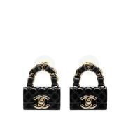 Chanel Vintage Pre-owned Plast chanel-smycken Black, Dam